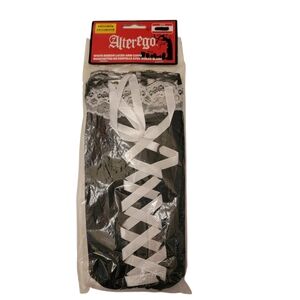 💗 White Ribbon Laced Arm Cuffs Costume Roleplay